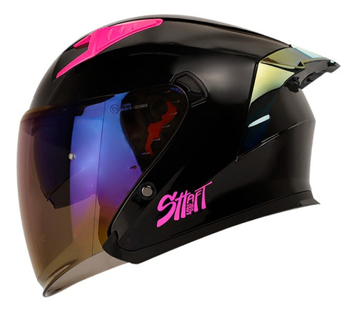 Casco Abierto Shaft 226 Sp Certificado R2206, Con 2 Visores.