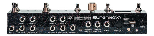 Controlador De Efeitos - Supernova - Saturn Pedals Cor Preto Galáctico