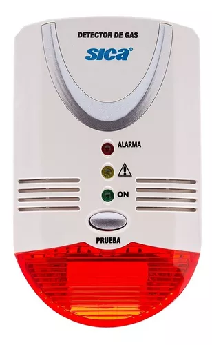 Detector de gas natural con alarma