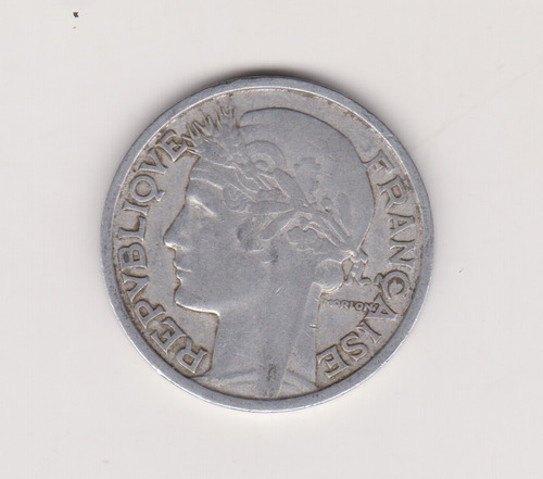 Moneda Francias 2 Francos Año 1947 Muy Bueno (Usado)