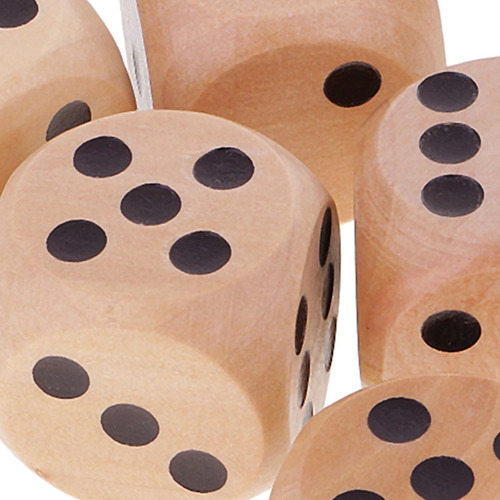 2 X 5pcs Dados Del De D6 Seis Caras De Para Negro 5 Piezas 3