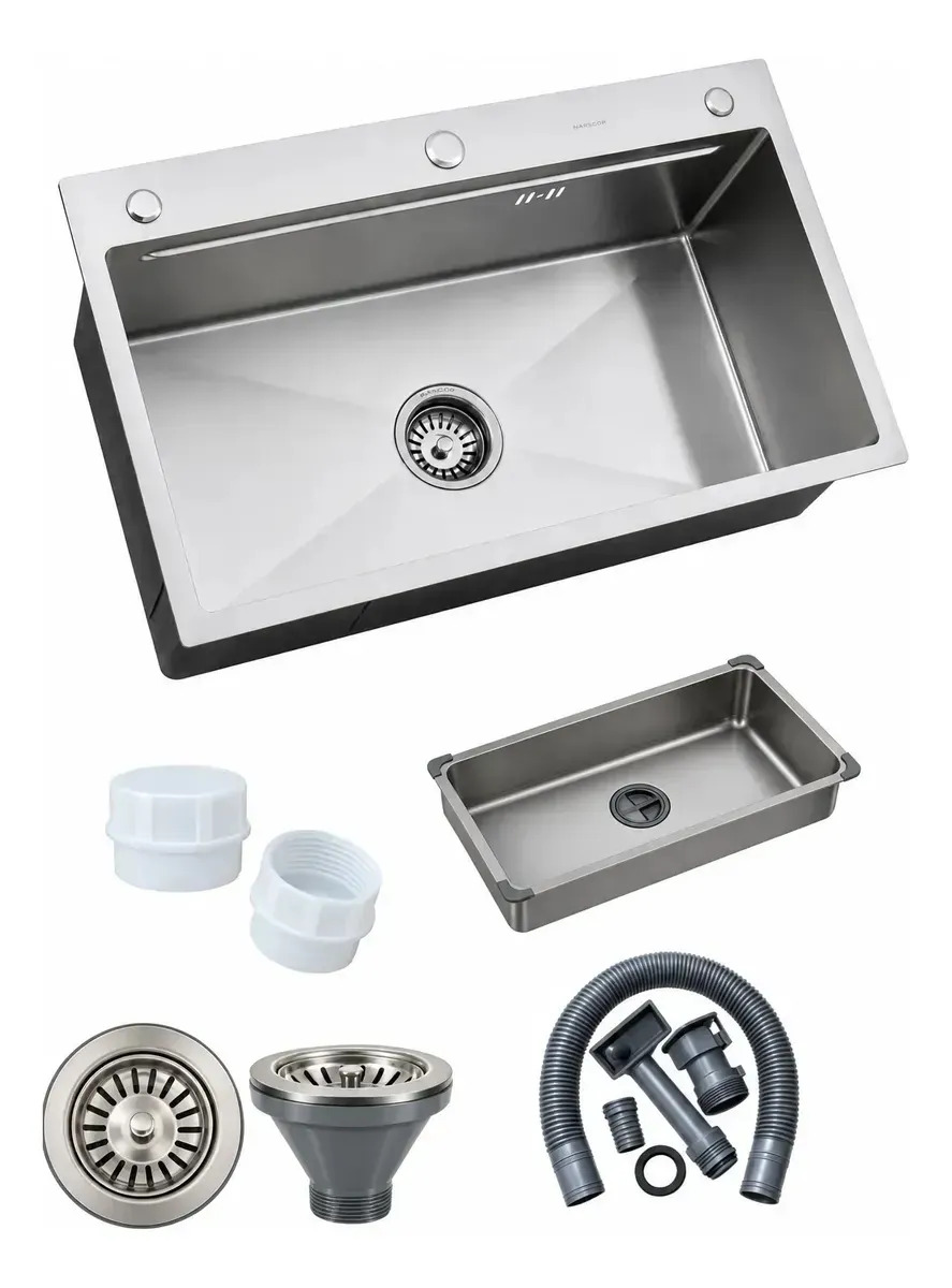 Bacha Cocina Prisma Acero 304 Premium+ Accesorio 1,25mm Acero Inoxidable