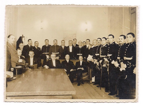 Antigua Foto Del Ejercito Argentino Y Civiles B3