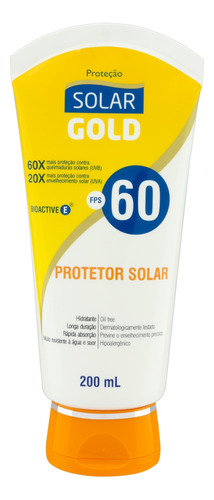 Protetor solar  Solar Gold  60FPS  200mL