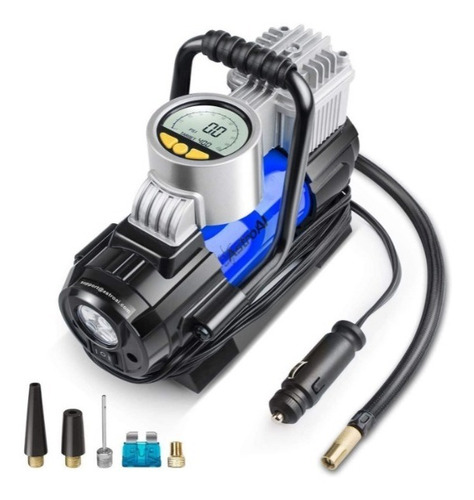 Imagen 1 de 2 de Bomba De Aire Portatil Electrica 12v Compresor De Aire Autos