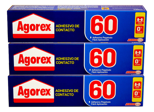 Agorex 60 Estuche 120 Cc | Pack 3 Unidades | Henkel