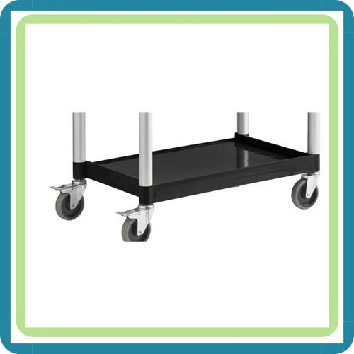 Carro Servicio 3 Entrepaños 101.2x49.3x92.5 Cm Negro
