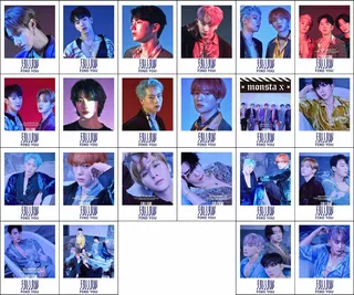 Juego 22 Polaroid Monsta X Follow Find You Fotos Kpop 2versi