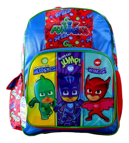 Mochila Para Niño Escolar Pj Mask  Plastificada