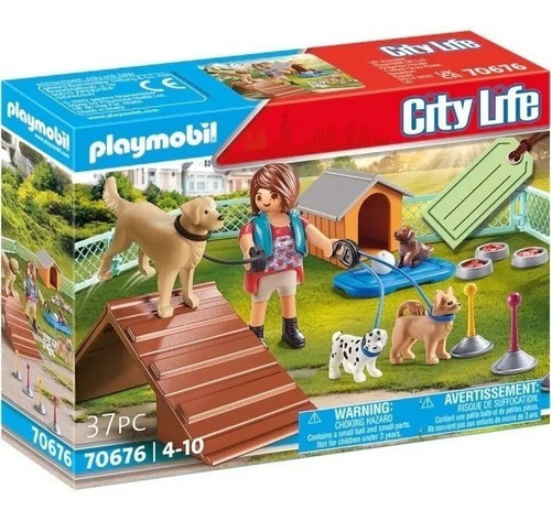 Playmobil 70676 Entrenadora De Perros Mascotas City Life