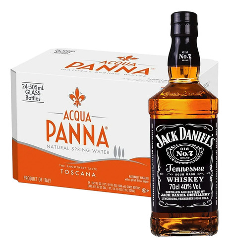 Pack 24 Agua Panna 250 Ml + Whisky Jack Daniel's 700 Ml