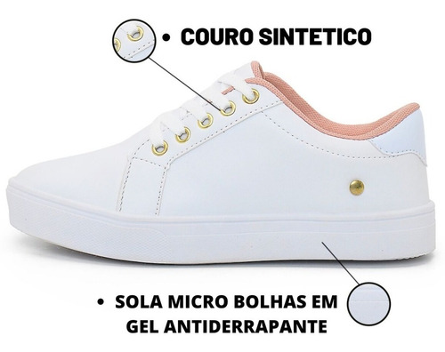 Tenis Feminino Casual Sapatenis Feminino Original Leve Vinny