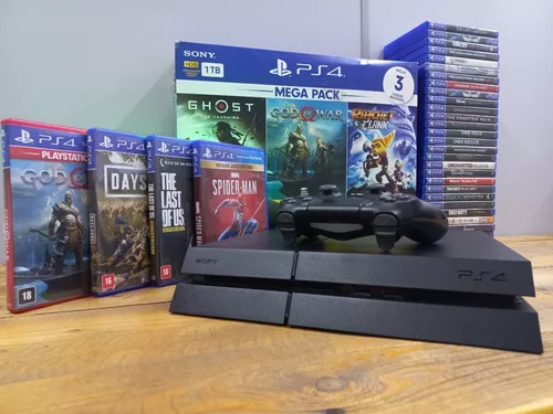 Console PS4 PRO - 1TB +2 controles + 1 jogo com 2 Anos de Garantia