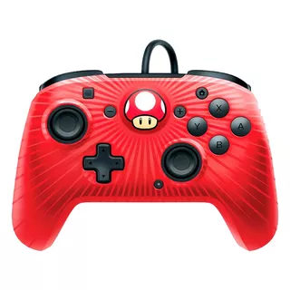 Control Pro Alambrico Toad Faceoff Nintendo Switch :. Bsg Color Rojo