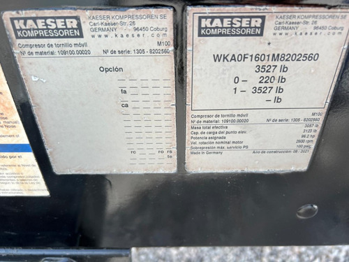Compresor De Aire Neumático Portátil 2021 Kaeser M100
