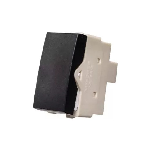 Módulo Interruptor Bipolar Simples 10a 250v Preto Fosco