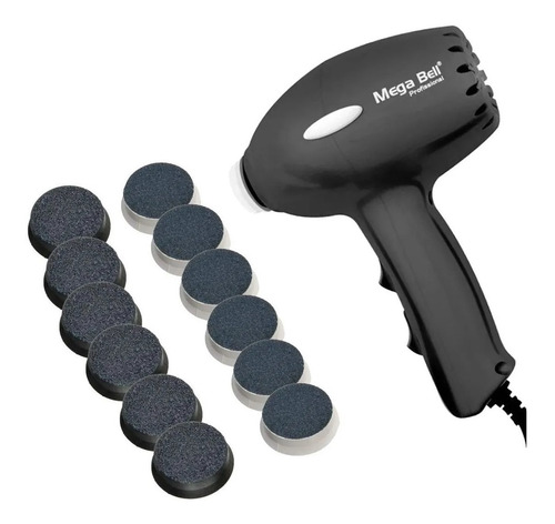 Imagem 7 de 7 de Pedicuro Lixadeira Manicure Pés + 12 Lixas Mega Bell
