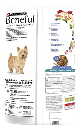 Alimento Purina Beneful Original Minis Sabor Pavo De 10kg