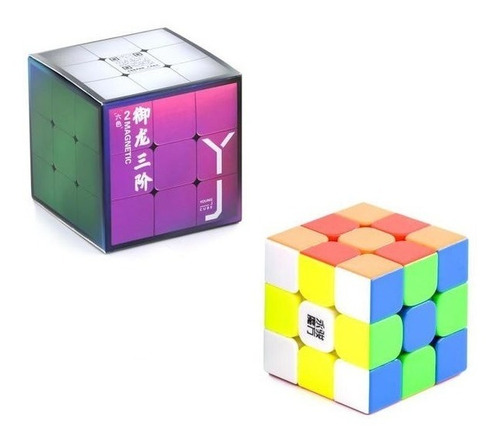 Cubo Mágico 3x3x3 Yj Moyu Yulong V2 Magético Colorido