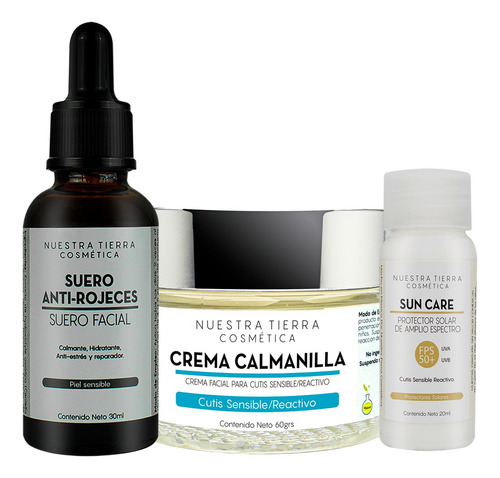 Kit Piel Sensible Suero Antirojeces + Crema Calmanilla 