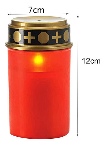 2 Velas Solares Para Tumbas De Cementerio Con Iluminación