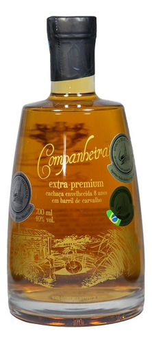 Cachaça Companheira Extra Premium 08 Anos Garrafa Especial 