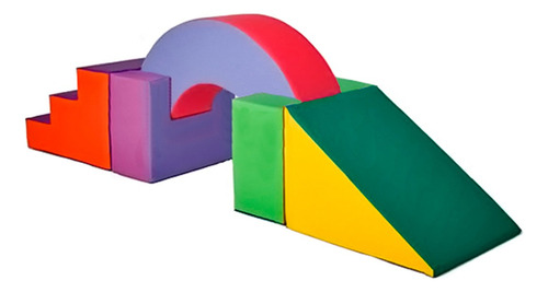 Set De Espuma Psicomotricidad Rampa Semi Circulo Escalera