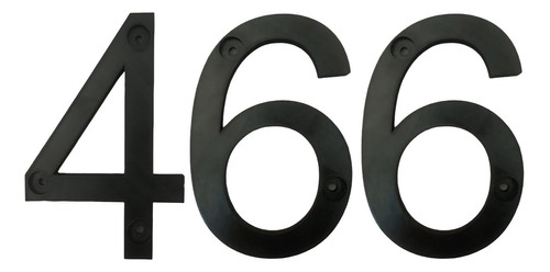 Números 3d Para Casas, Mxgnb-466, Número 466, 17.7cm Altura,