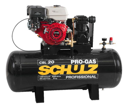 Compressor A Gasolina 8hp 20 Pes 200 Litro Schulz Pro-gas
