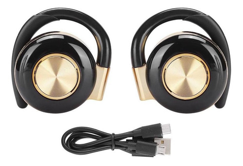 Audífono Binaural Estéreo Bluetooth 5.0 Con Gancho P/oreja