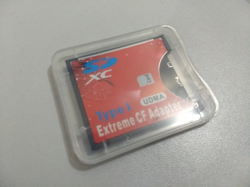 Adaptador Cartão Memória Compactflash Cf Para Sd Tipo 1