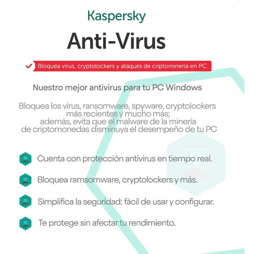 Imagen 2 de 4 de Kaspersky Anti-virus 3 Pc 1 Año
