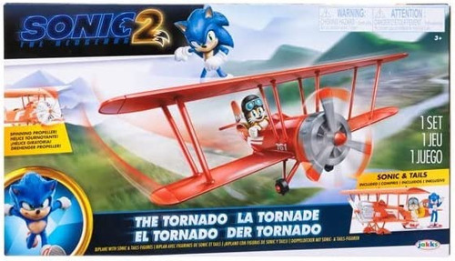 Avioneta Tornado Sonic The Hedgehog2 2 Figuras Jakks Pacific Personaje Sonic