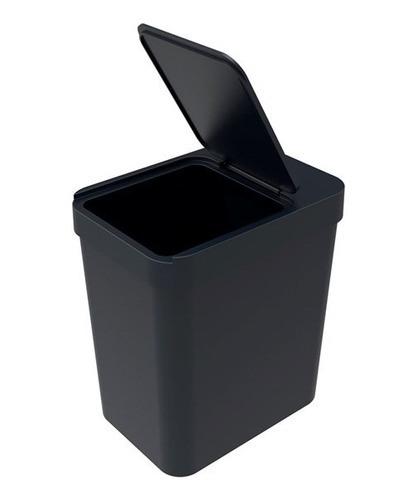 Papelera De Plastico Soprano 5l Negro 