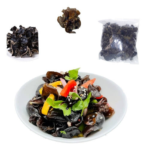 Pack Hongos Chinos 200gr Wen Yi Wanji Ear Wood Mushroom