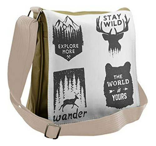 Bolso De Mensajero - Ambesonne - Bolso Bandolera Unisex, Dis