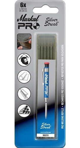 Minas Mina Repuesto Pack Markal Pro Silver Streak Soldar