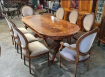 Comprar Galli Antiguo Jgo De Comedor Mesa Sillas Sillones Luis Xvi
