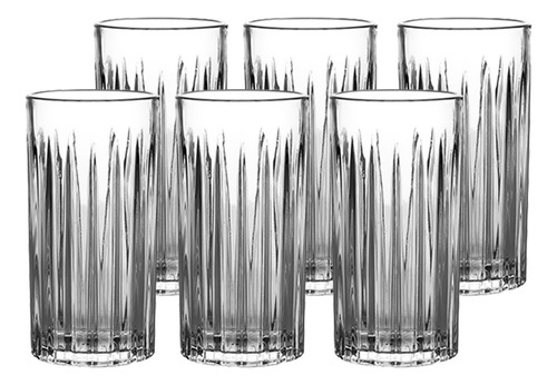 Jogo 6 Copos Soho Altos 350ml Em Vidro