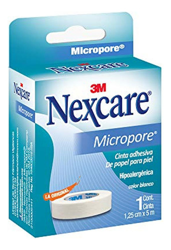 3m Nexcare Micropore Caja Blanco 1/2 , 1.25 Cm X 5 M Modelo