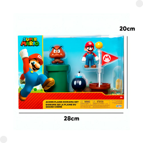 Conjunto Super Mario Cenário C/ Acessórios 004267 - Sunny