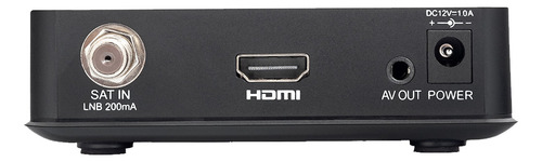 Receptor Tv Full Hd Via Satélite Dth9000 Satbox 16mb Aquário Preto