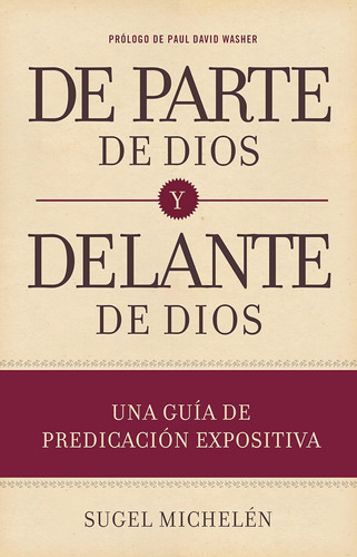 Libro: De Parte De Dios Y Delante De Dios | From God And Bef