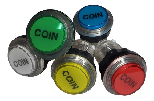 Imagen 3 de 5 de Botón Coin Con Luz