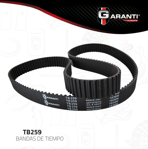 Banda Distribucion Tiempo Mitsubishi Montero V6 3l 1995-1996