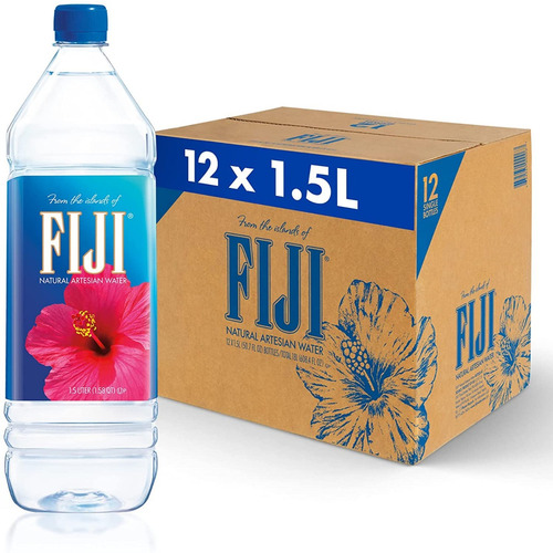 12 Piezas De Agua Fiji C/u De 1.5 Litros Envio Gratis