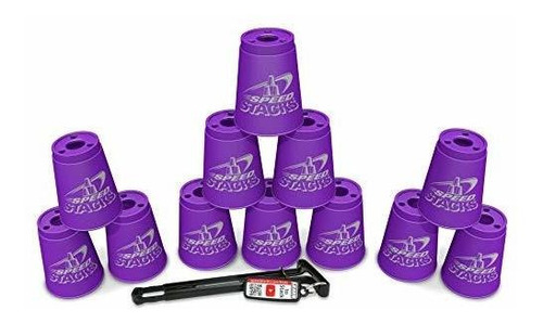 Deporte Stacking Con Speed Stacks Copas De La Púrpura Real