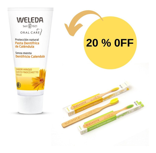 Kit Pasta Dentífrica Weleda Caléndula + Cepillo De Dientes