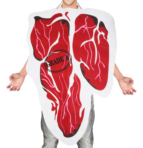 Steak Costume Role Playing Funny Beef Costume For Parties