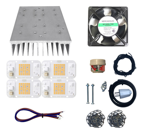 Combo Kit Led 200w Cultivo Indoor Samsung Quantum 3500k+660